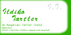 ildiko tartler business card
